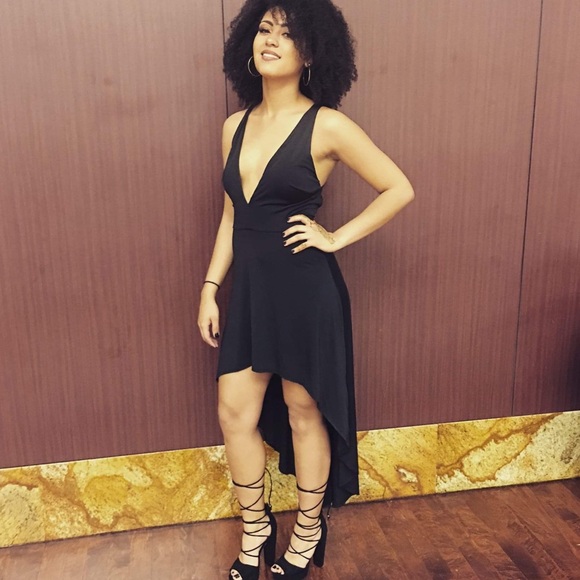 Nasty Gal Dresses & Skirts - Nasty Gal So Down Hi Low Cross Back Dress SM
